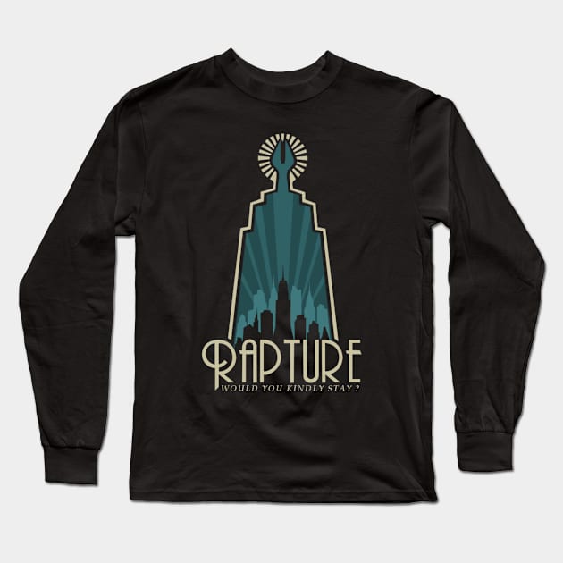 Visit Rapture Today! Long Sleeve T-Shirt by Peaceablecolt